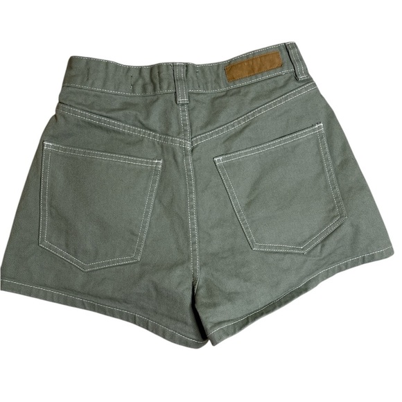 Cotton On High Waist Mom size 4. 11” rise. Olive Green Women's Shorts. Like new. - Picture 2 of 8